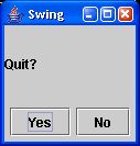 C executable invokes Java GUI using SWING Components